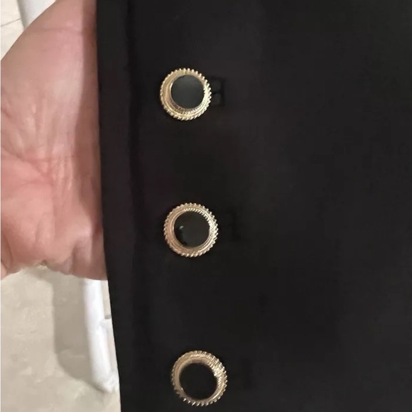 Chicos straight Black Pants with Button Accents - Picture 2 of 3